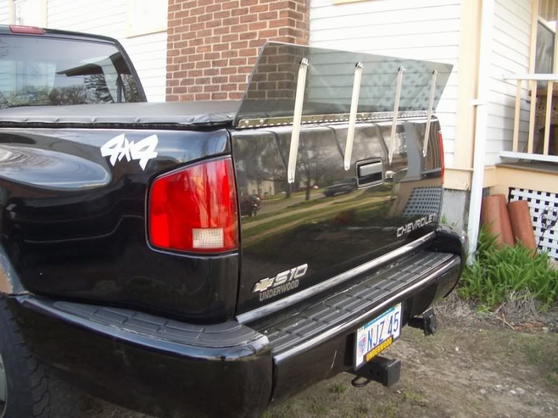 Roof Spoiler on PickUp Truck Cab Phase1 Fuel Economy, Hypermiling